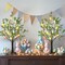 Easter Decorations Easter Tree with Eggs, 2Ft Tabletop Tree with 24 LED Lights, Lighted Artificial Tree Battery/USB Operated Light up Easter Egg Tree for Spring Home Decor (2 Pack)